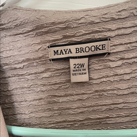 Pearl-Trim Taupe Dress and Jacket Set - Women’s Wedding Occasion - Picture 3 of 10